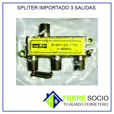 SPLITER IMPORTADO 3 SALIDAS