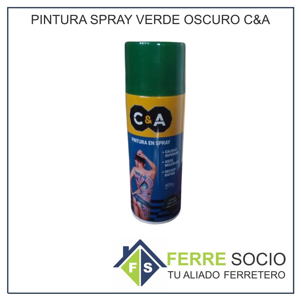 PINTURA SPRAY VERDE OSCURO C&A