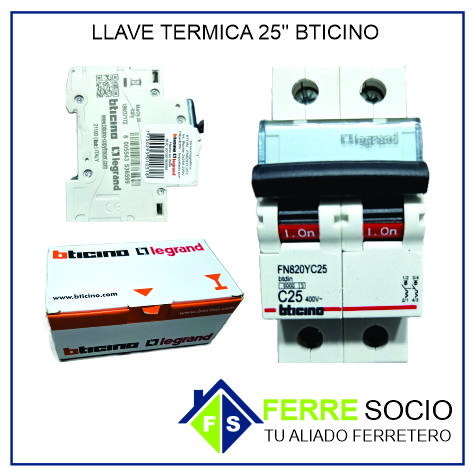 LLAVE TERMICA 25 BTICINO