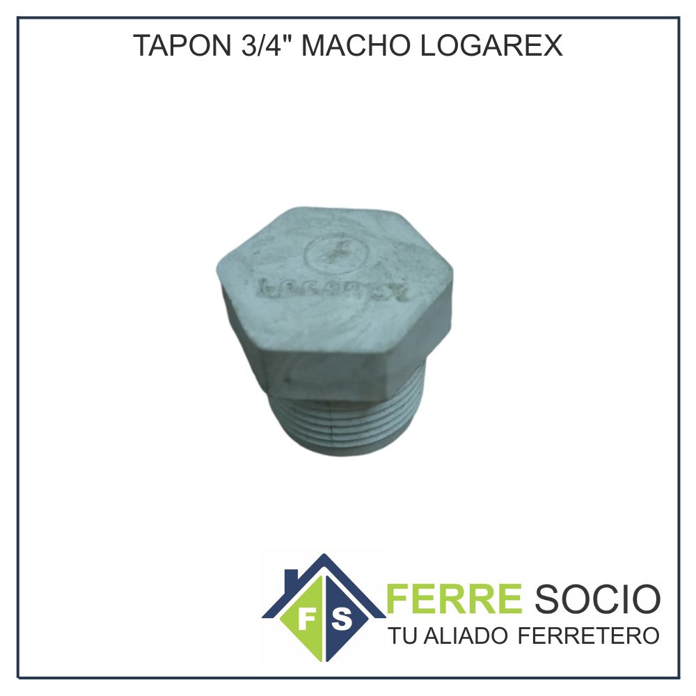 TAPON 3/4" MACHO LOGAREX