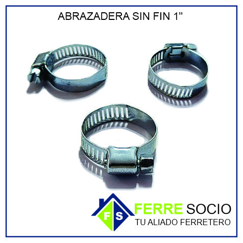 ABRAZADERA SIN FIN 1" por unidad
