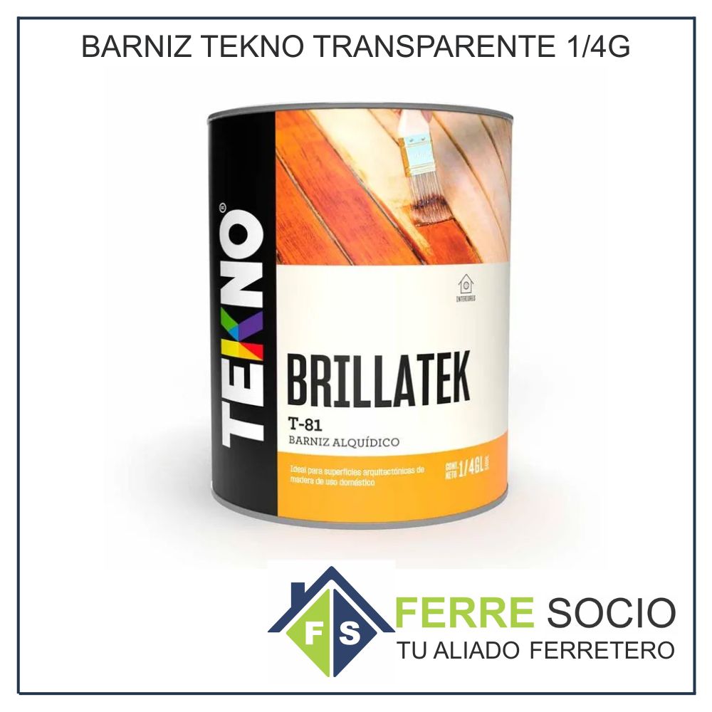 BARNIZ TEKNO TRANSPARENTE 1/4G
