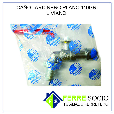 CAÑO JARDINERO PLANO 110GR LIVIANO
