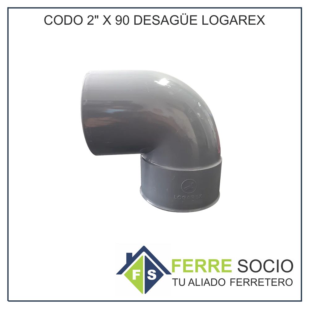 CODO 2" X 90 DESAGÜE LOGAREX