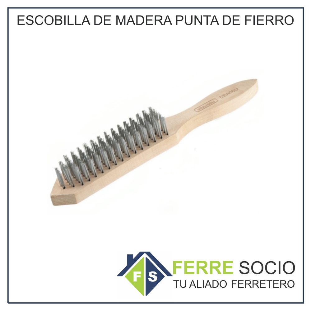 ESCOBILLA DE MADERA PUNTA DE FIERRO