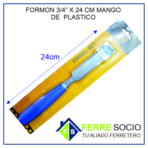 FORMON 3/4 X 24 CM MANGO PLASTICO