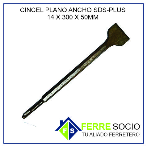 CINCEL PLANO ANCHO SDS-PLUS 14X300X50MM