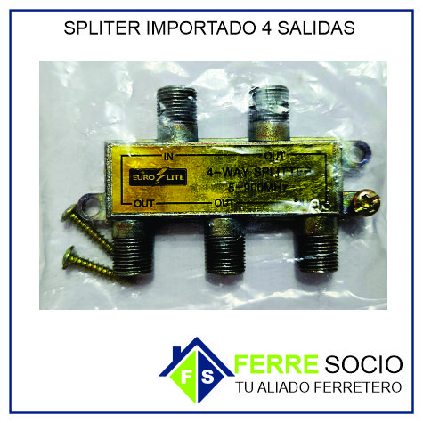 SPLITER IMPORTADO 4 SALIDAS