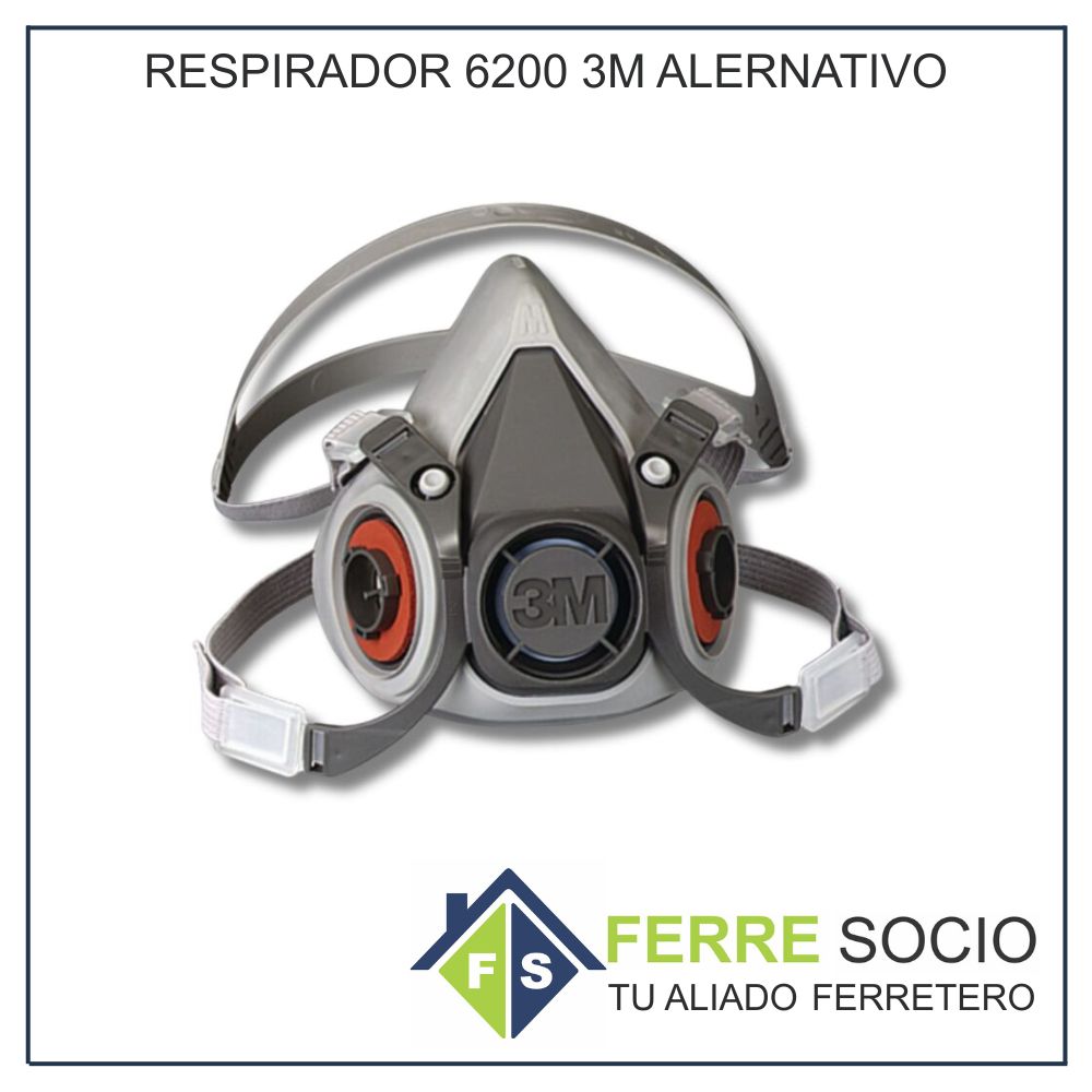 RESPIRADOR 6200 3M ALERNATIVO