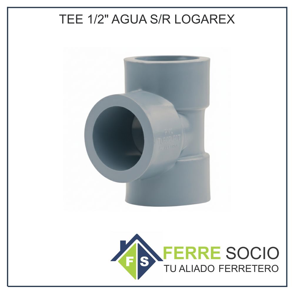 TEE 1/2" AGUA S/R LOGAREX