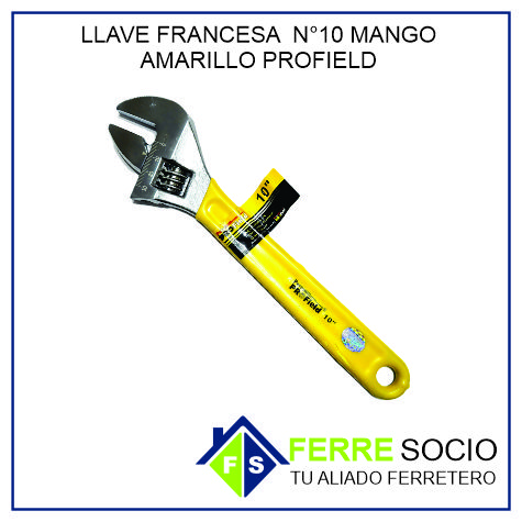LLAVE FRANCESA 10" AMARILLO PROFIELD