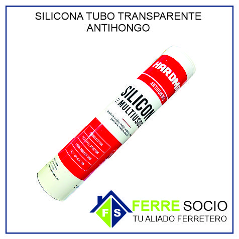 SILICONA TUBO TRANSPARENTE ANTIHONGO