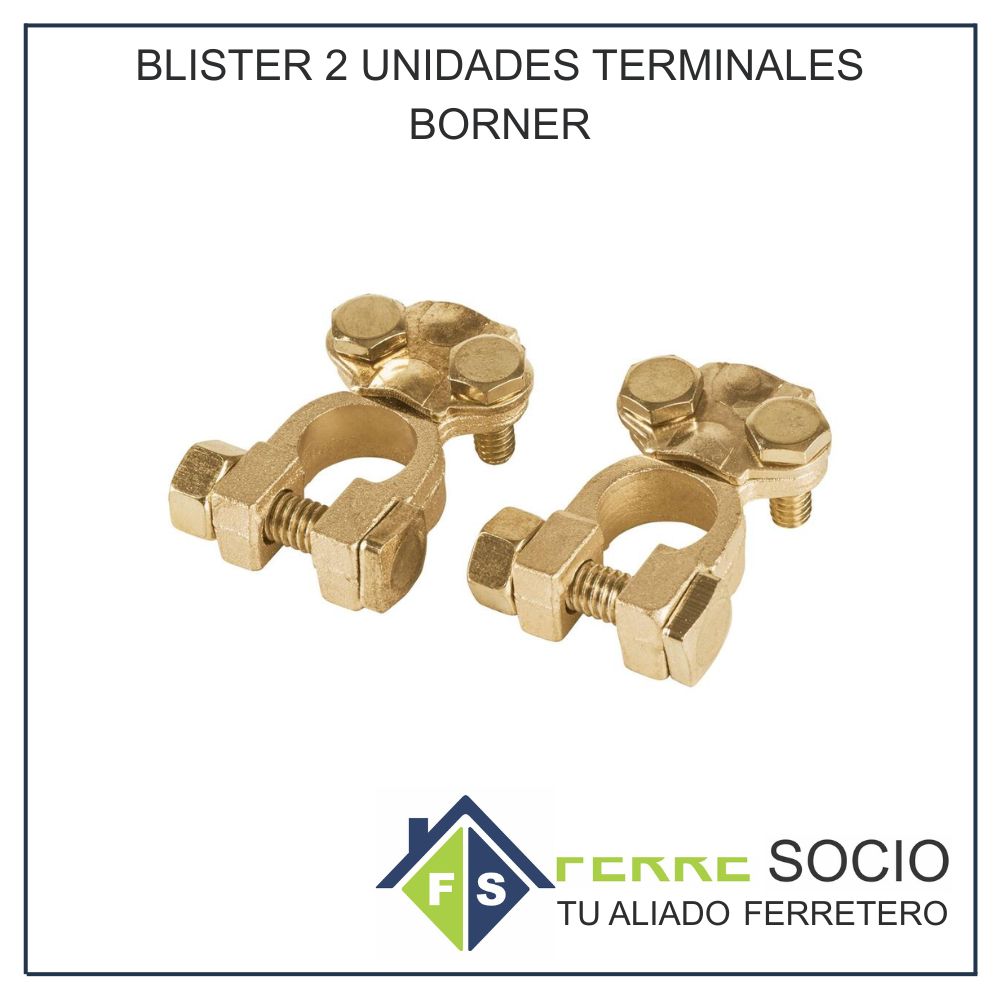 BLISTER 2 UNIDADES TERMINALES BORNER
