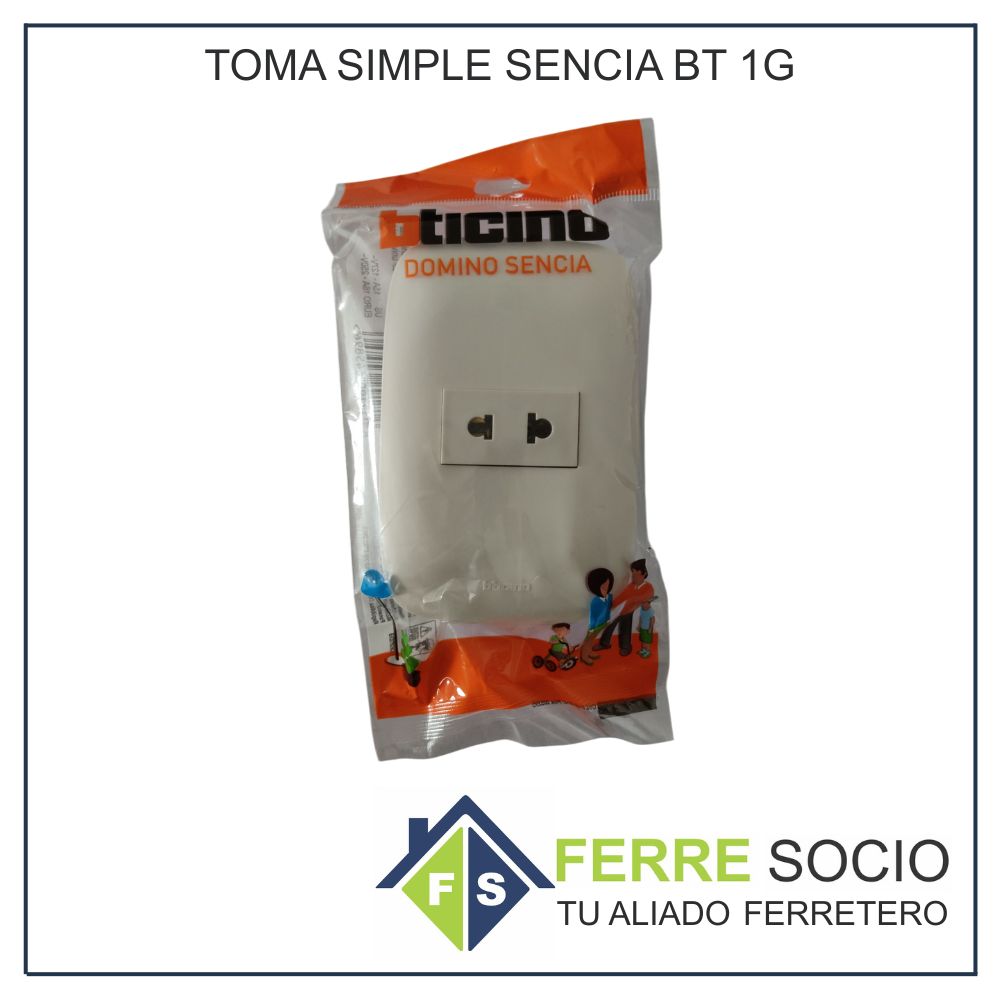 TOMA SIMPLE SENCIA BT 1G