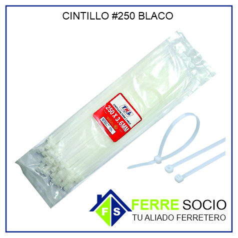CINTILLO #250 BLACO