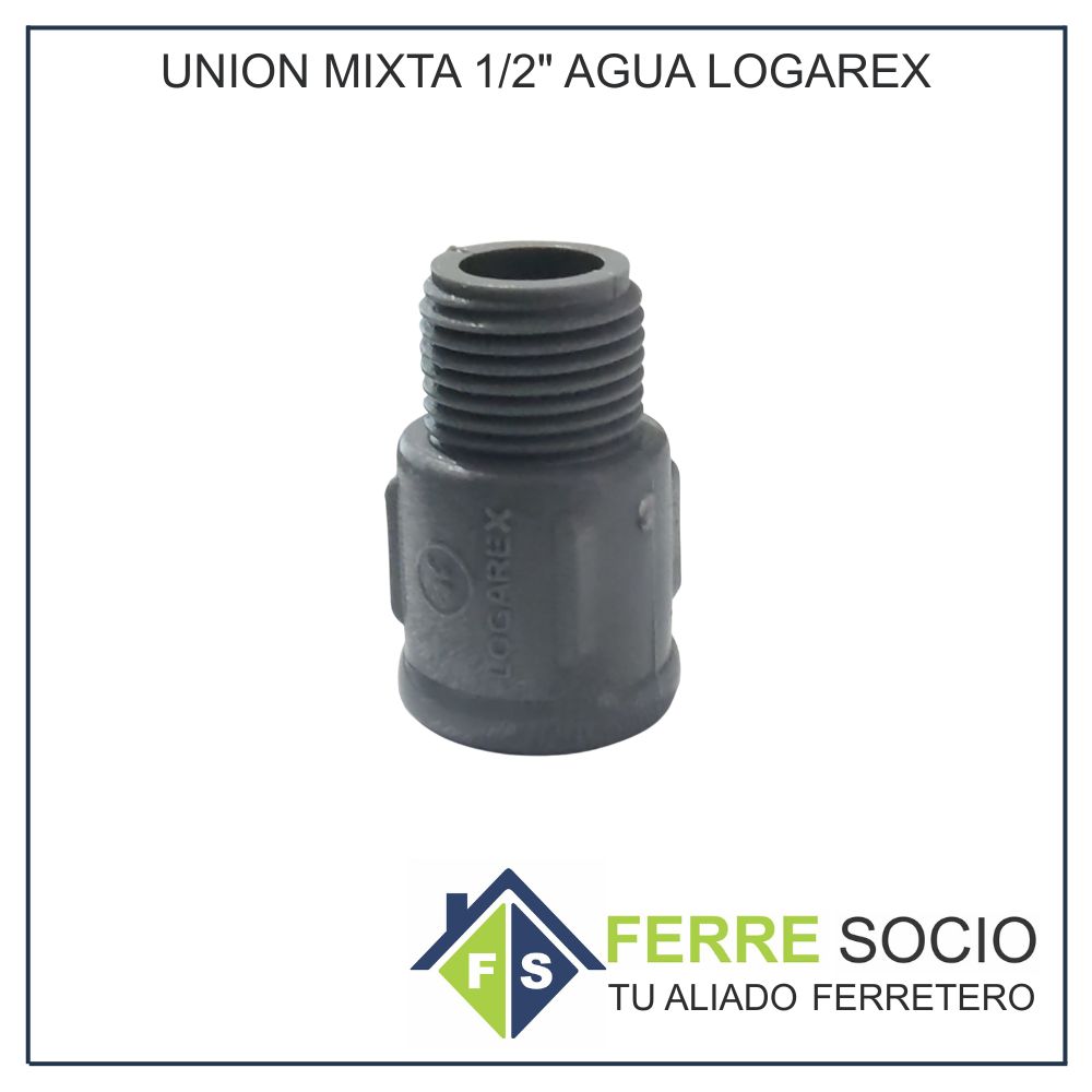 UNION MIXTA1/2" AGUA LOGAREX
