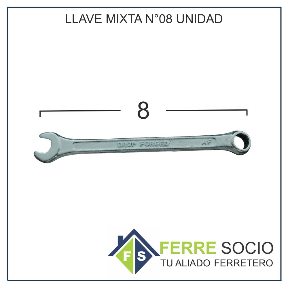LLAVE MIXTA N°08 UNIDAD