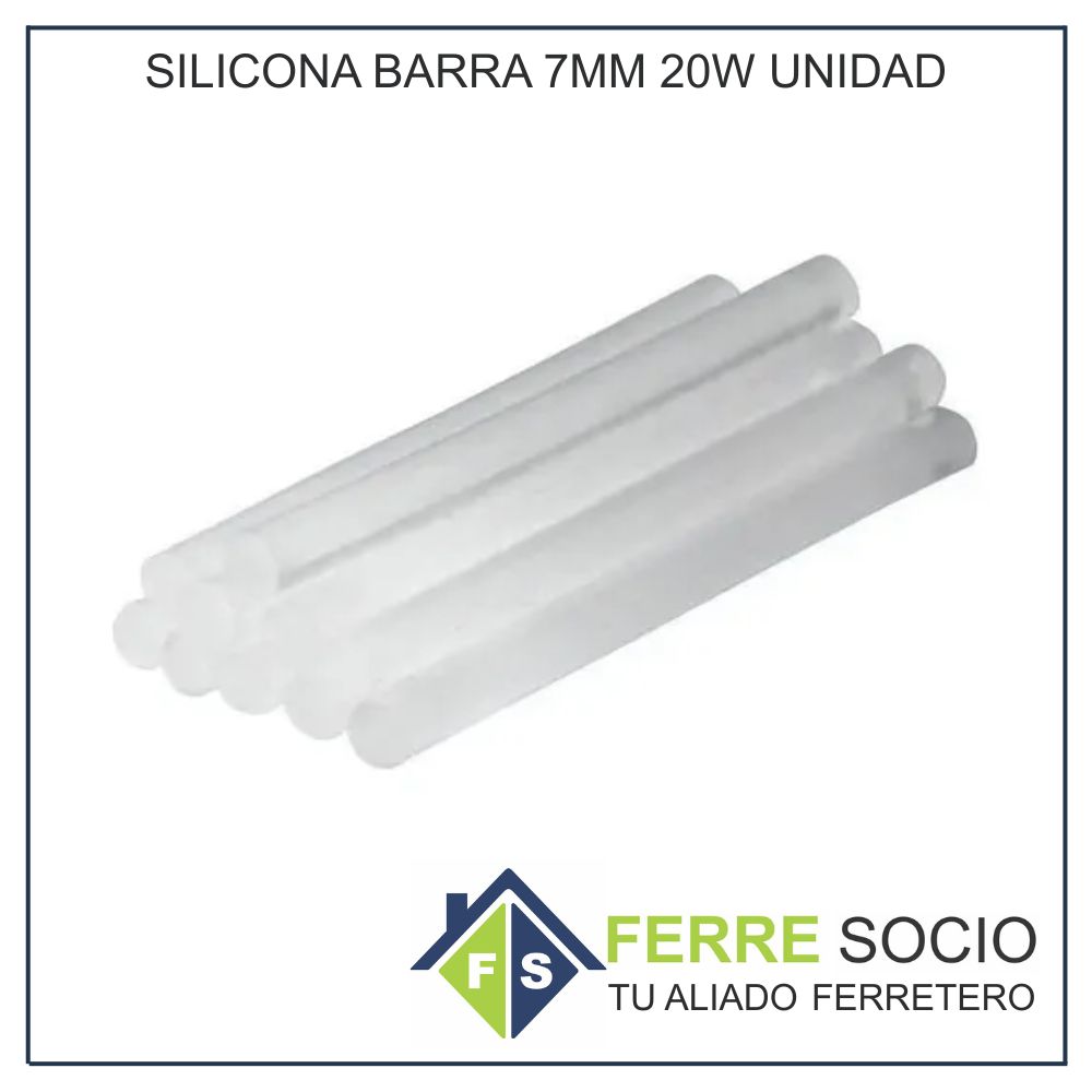 SILICONA BARRA 7MM 20W UNIDAD