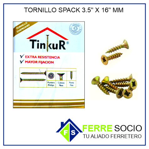TORNILLO SPACK 3.5X16 MM POR UNIDAD