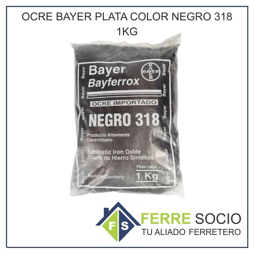 OCRE BAYER PLATA COLOR NEGRO 318 1KG