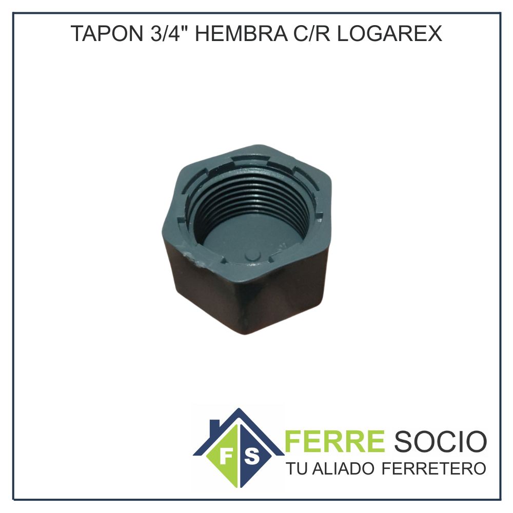 TAPON 3/4" HEMBRA C/R LOGAREX