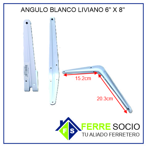 ANGULO BLANCO LIVIANO 6x8