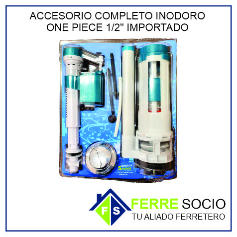 ACCESORIO COMPLETO INODORO ONE PIECE 1/2" IMPORTADO