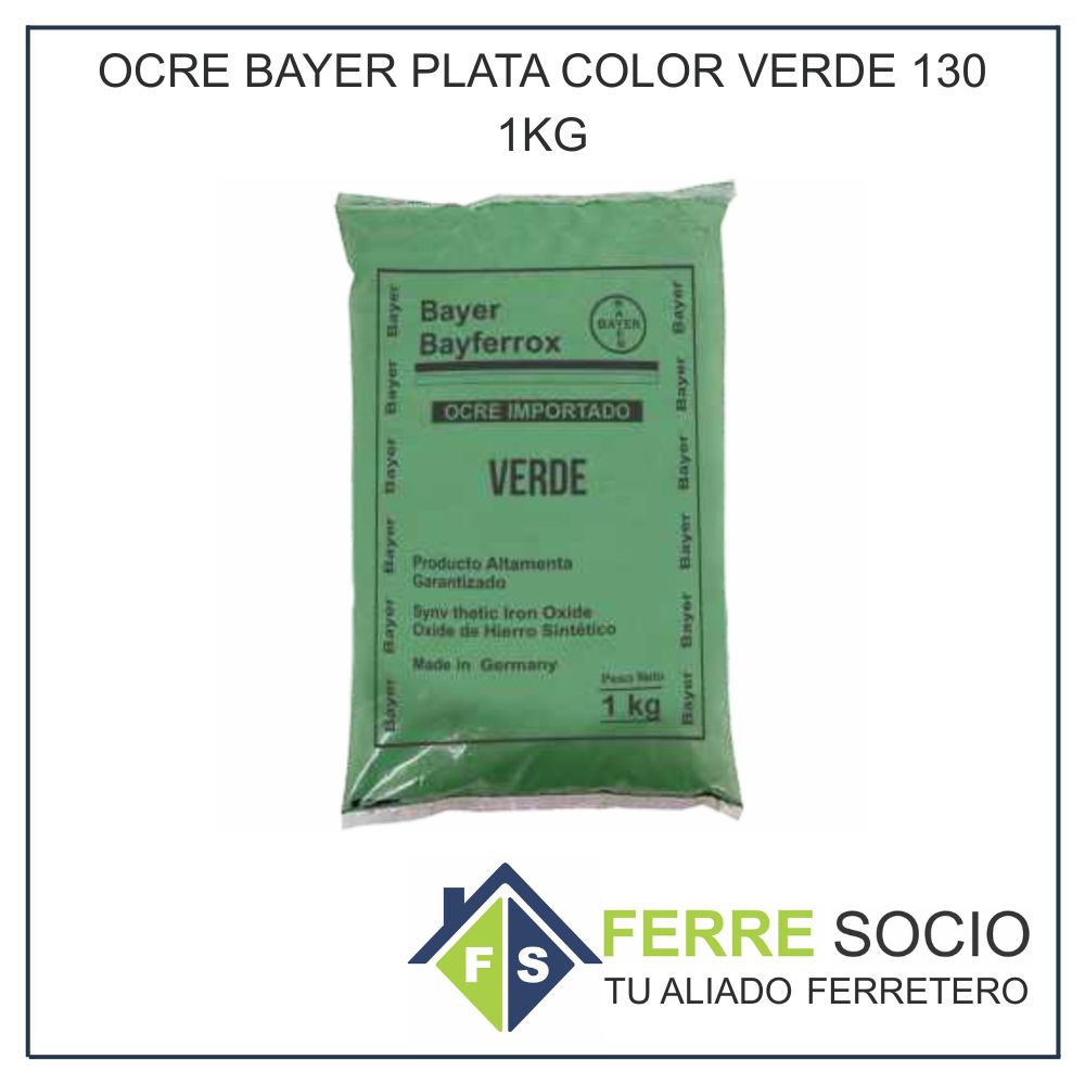 OCRE BAYER PLATA COLOR VERDE 130 1KG