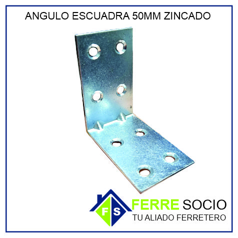 ANGULO ESCUADRA 50MM ZINCADO
