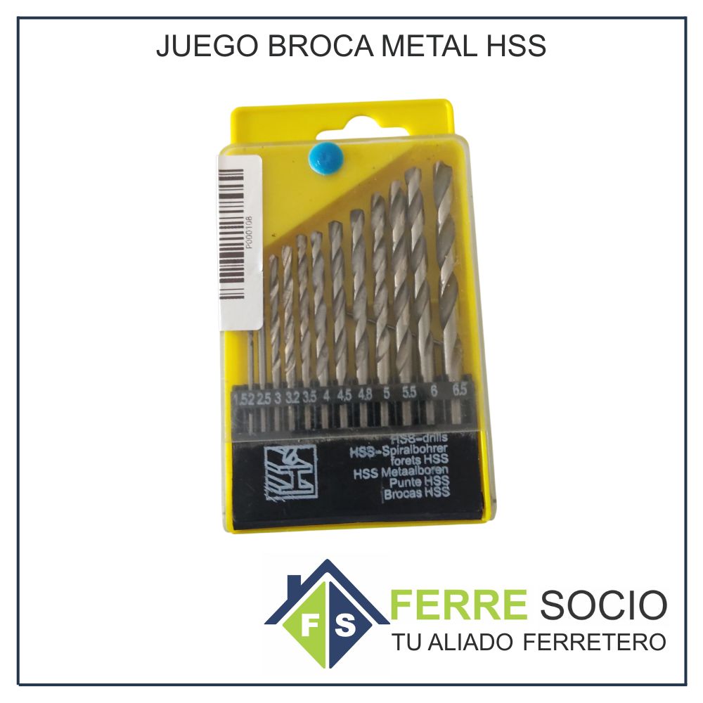 JUEGO BROCA METAL HSS