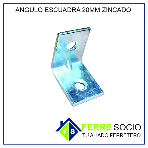 ANGULO ESCUADRA 20MM ZINCADO