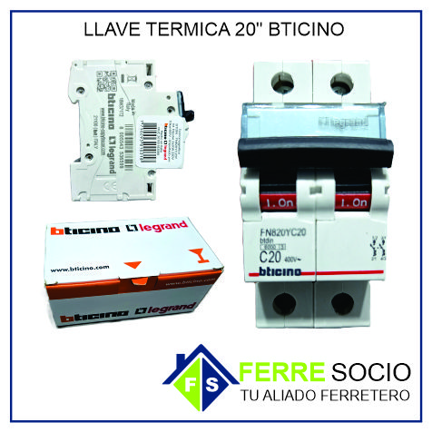 LLAVE TERMICA 20 BTICINO