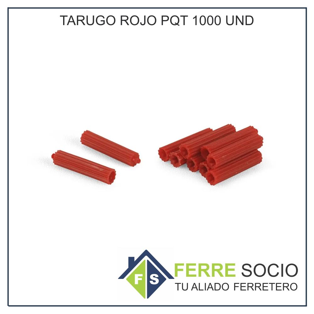 TARUGO ROJO PQT 1000 - POR UNIDAD