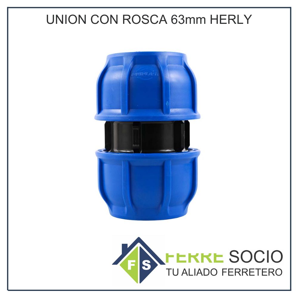 UNION CON ROSCA 63mm HERLY