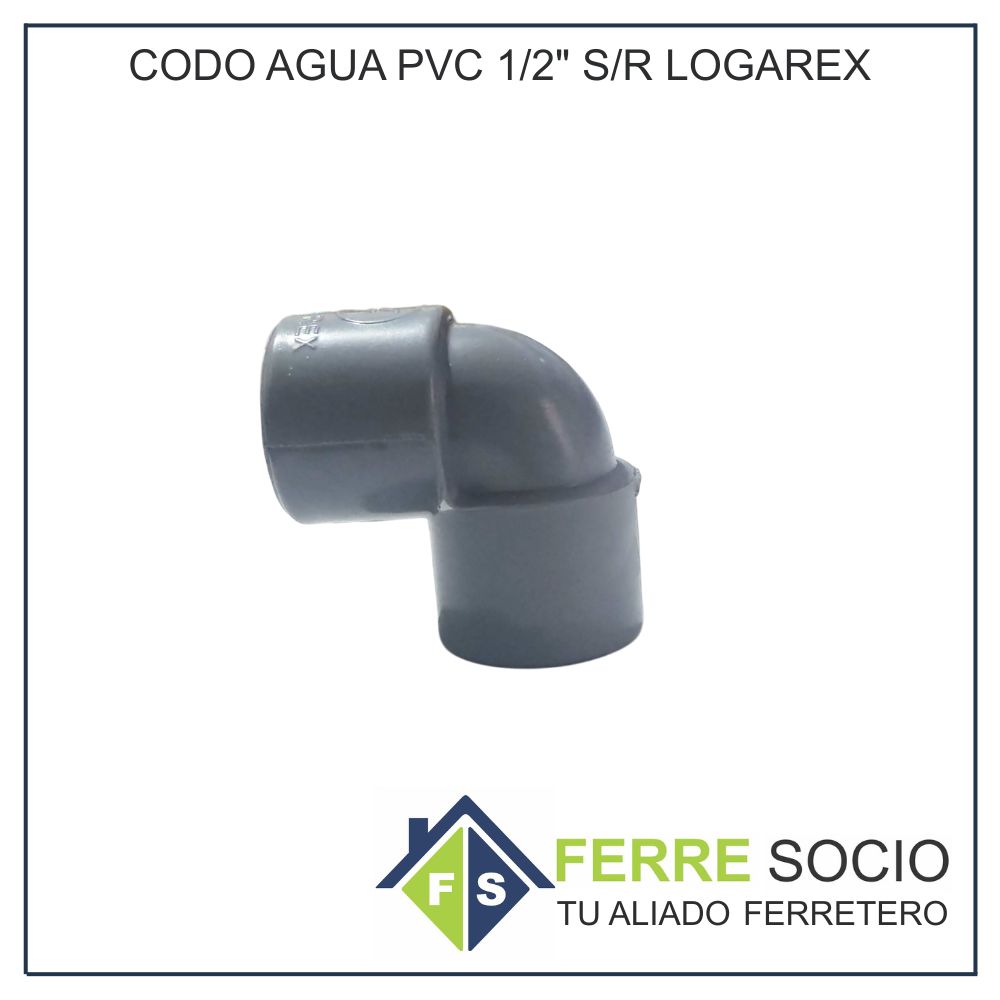 CODO AGUA PVC 1/2" S/R LOGAREX