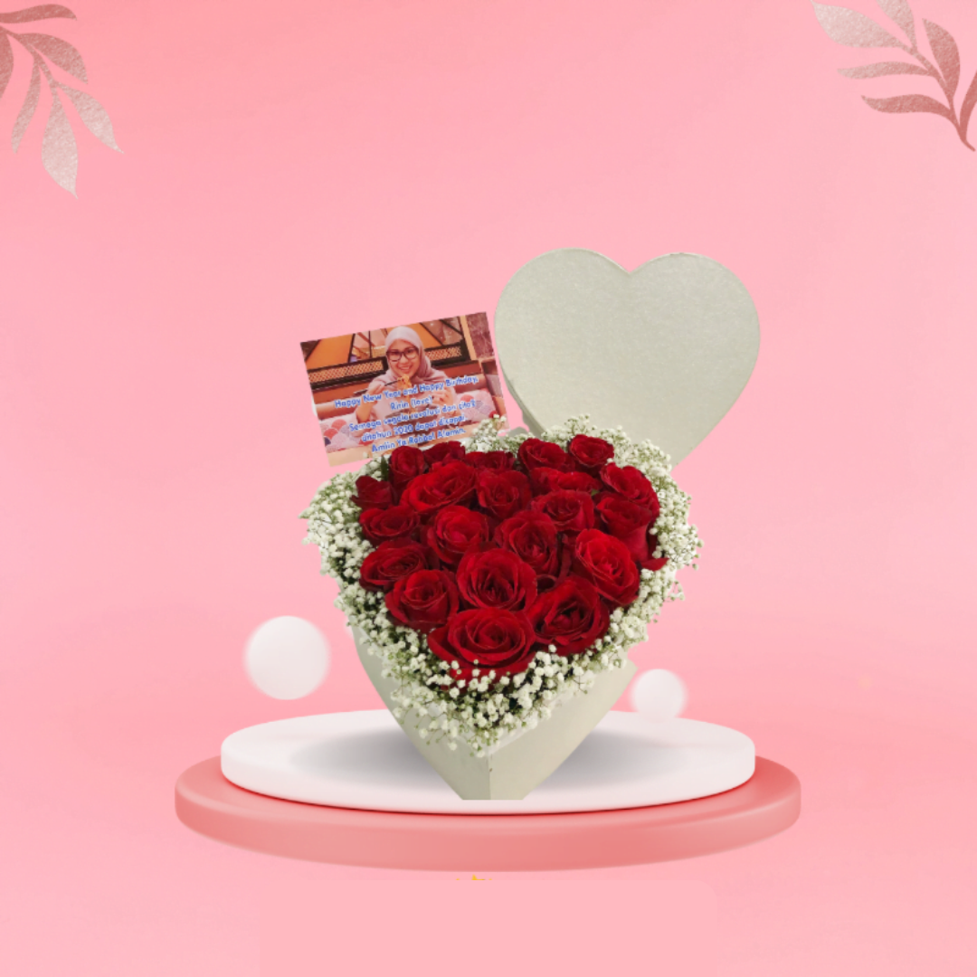 Heart-Shaped Rose Bouquet