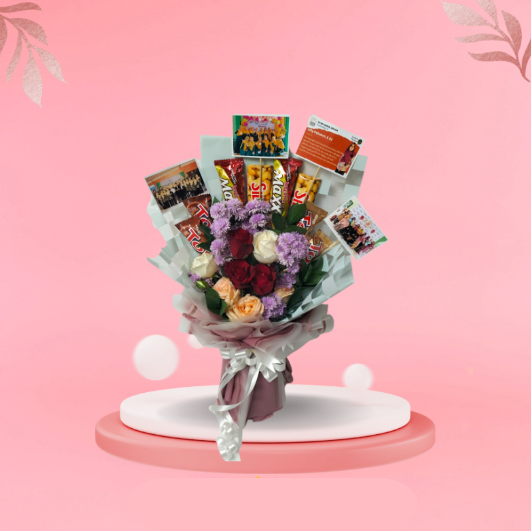 Snack and Flower Bouquet