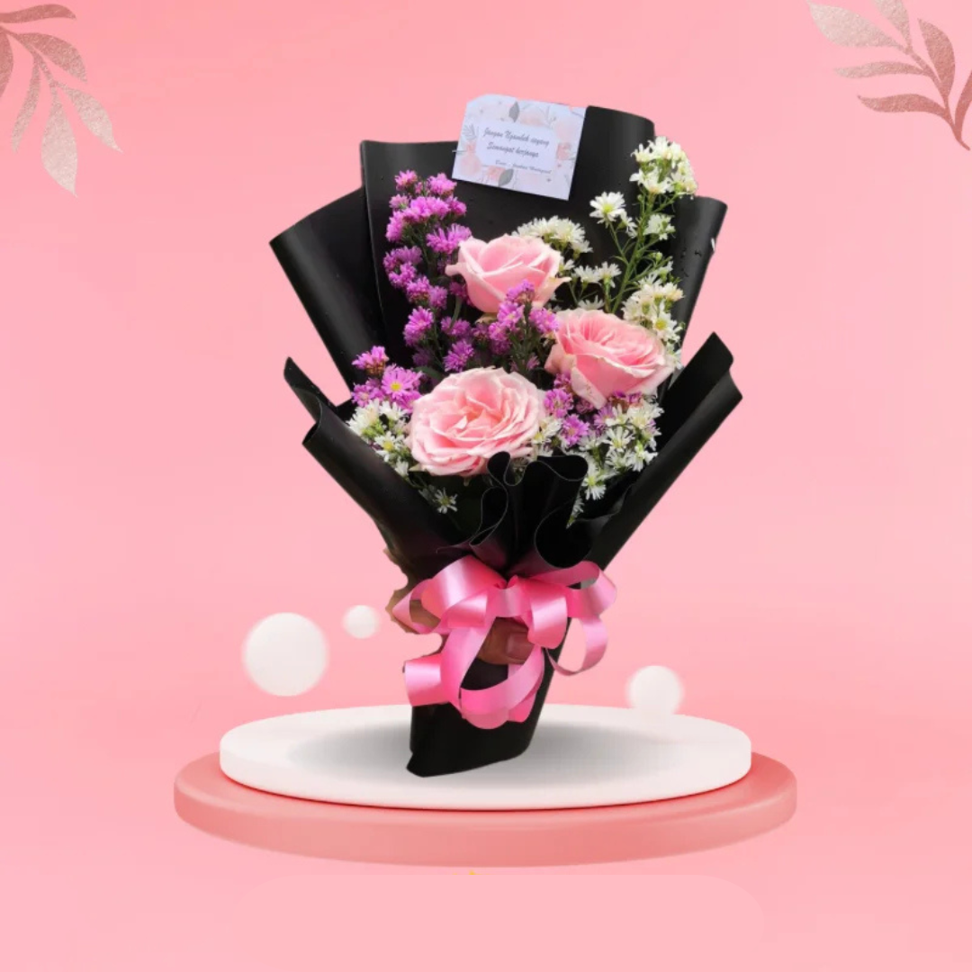 Pink Roses Bouquet