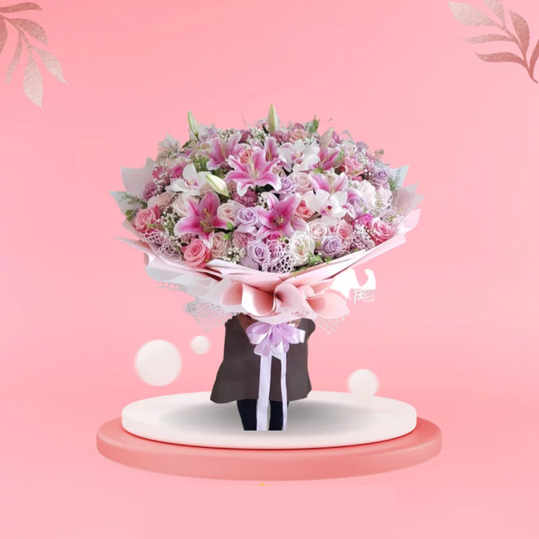 Elegant Pink Flower Bouquet