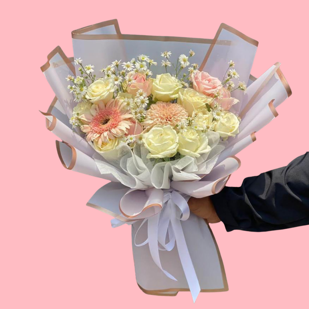 Elegant Pastel Flower Bouquet