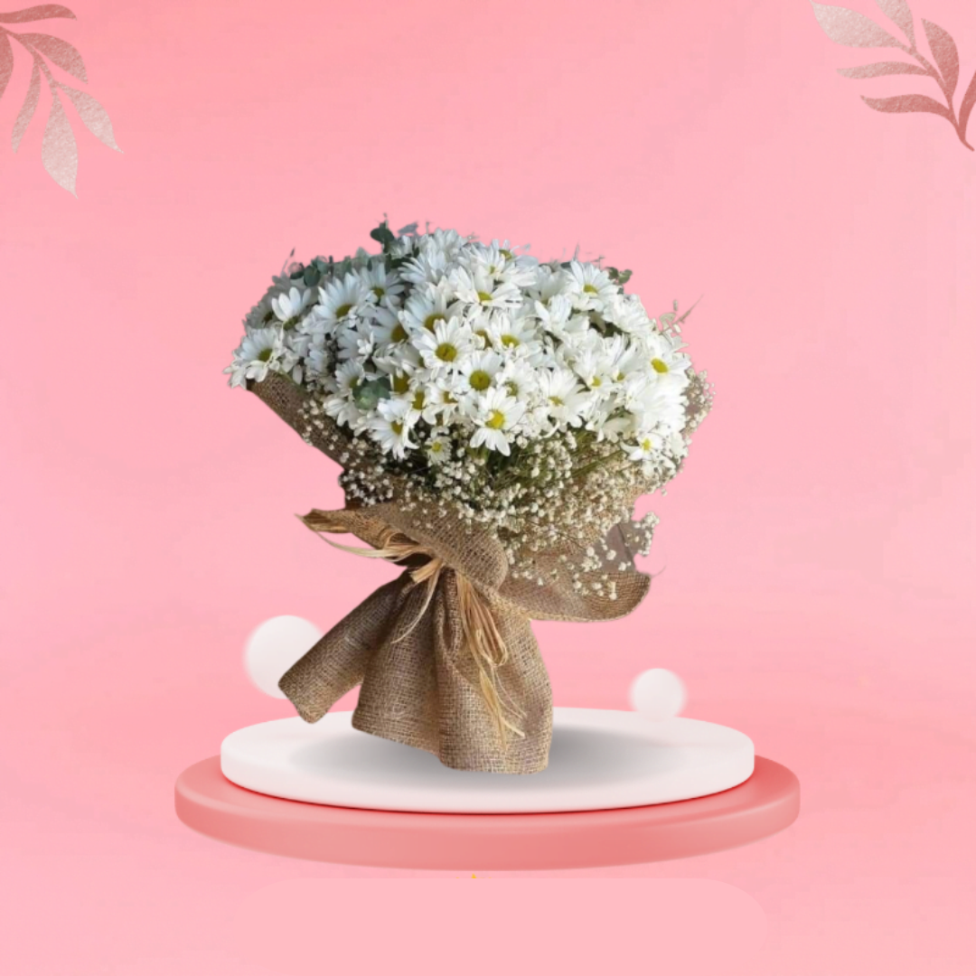 White Daisy Flower Bouquet