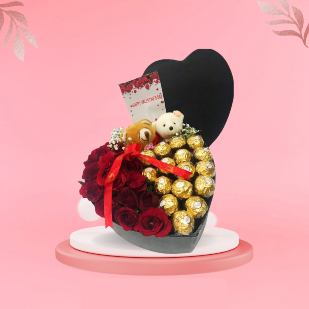 Valentine's Day Heart-Shaped Gift Box