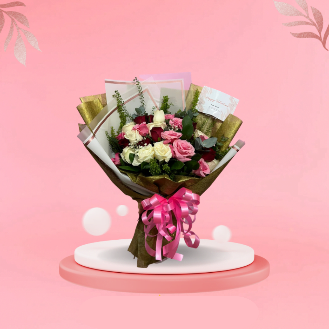 Elegant Mixed Roses Bouquet