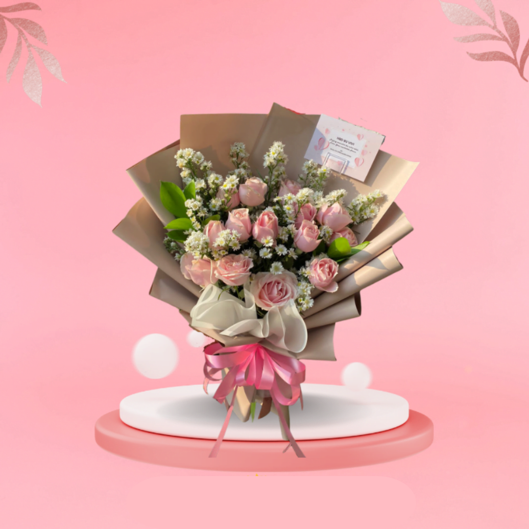 Pink Rose Bouquet