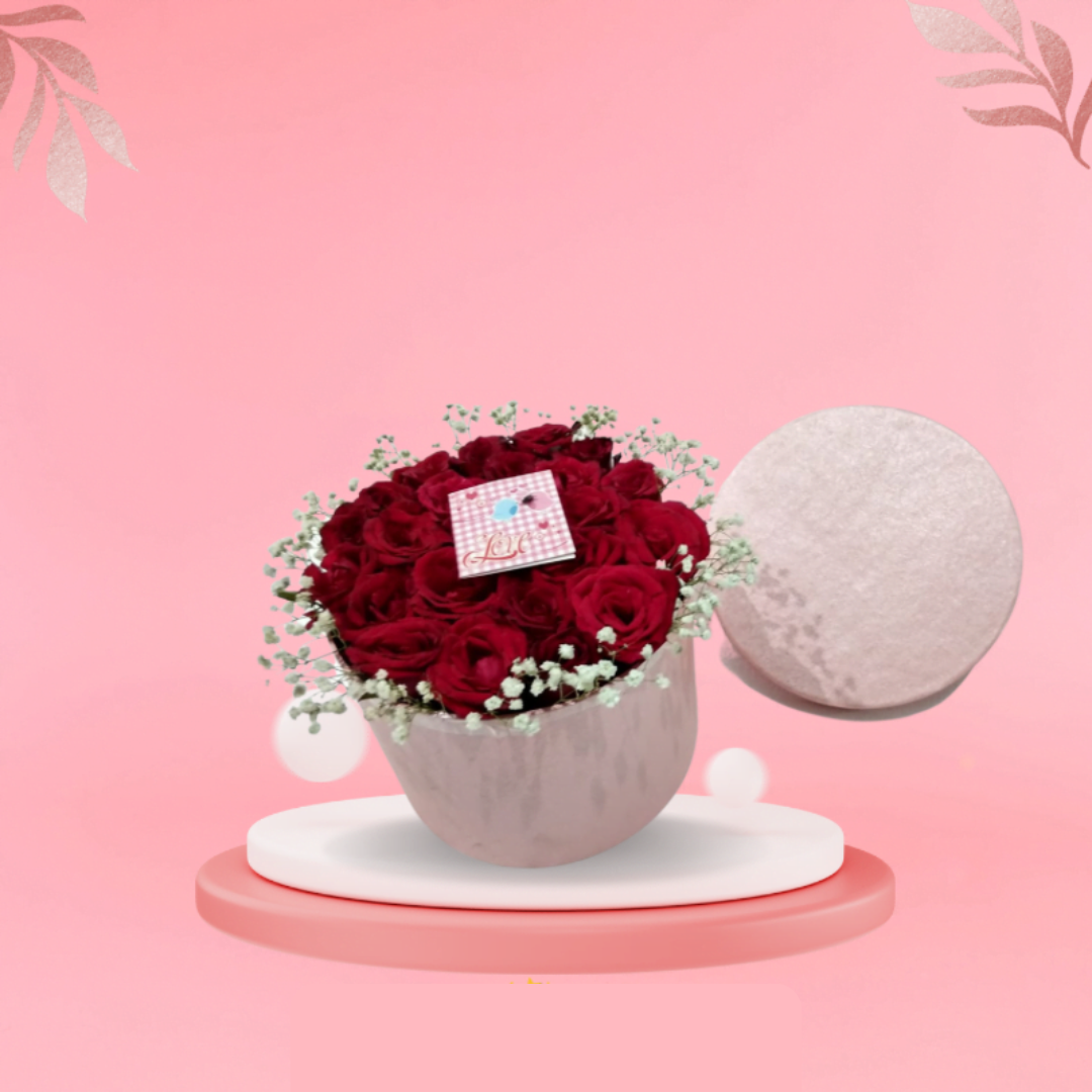 Elegant Red Rose Box