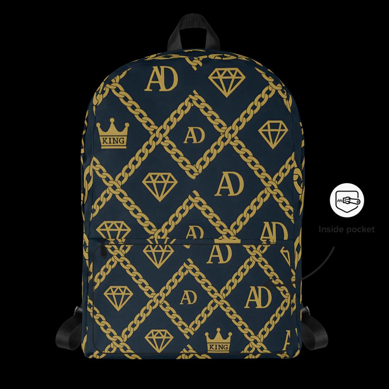 Luxury Chain Print Backpack