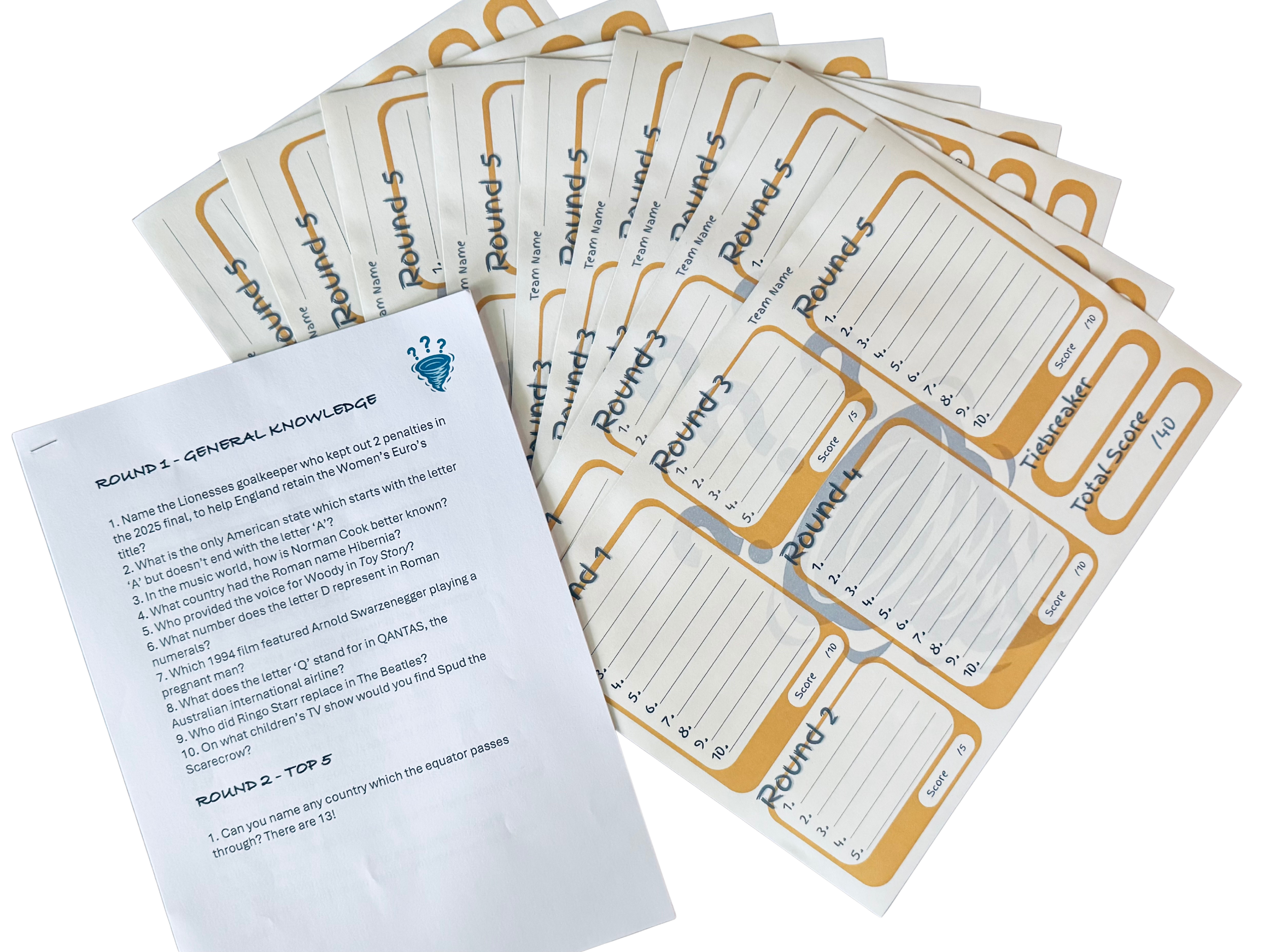 Tornado Trivia Night 1 - Printed