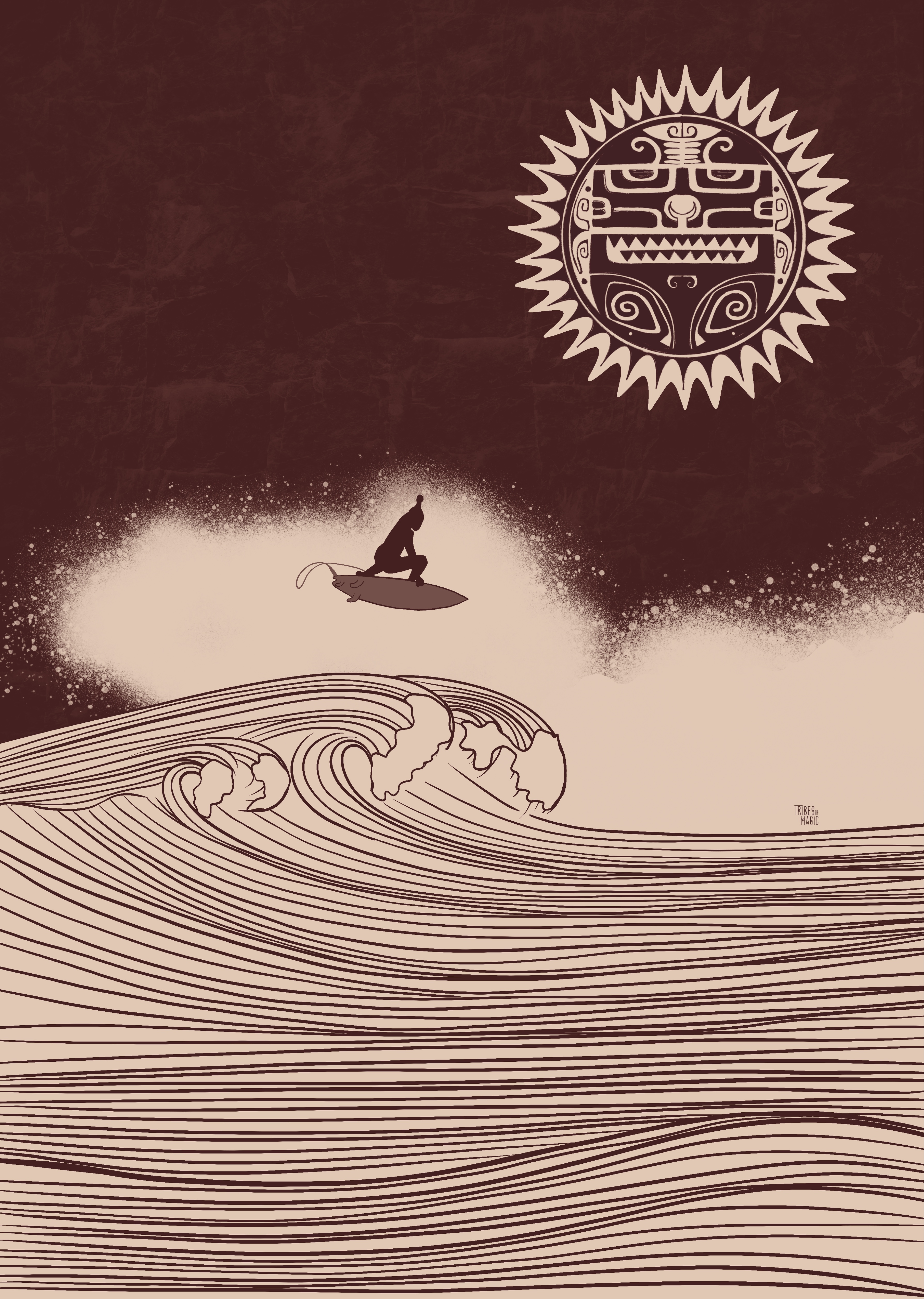 Surf Art Print