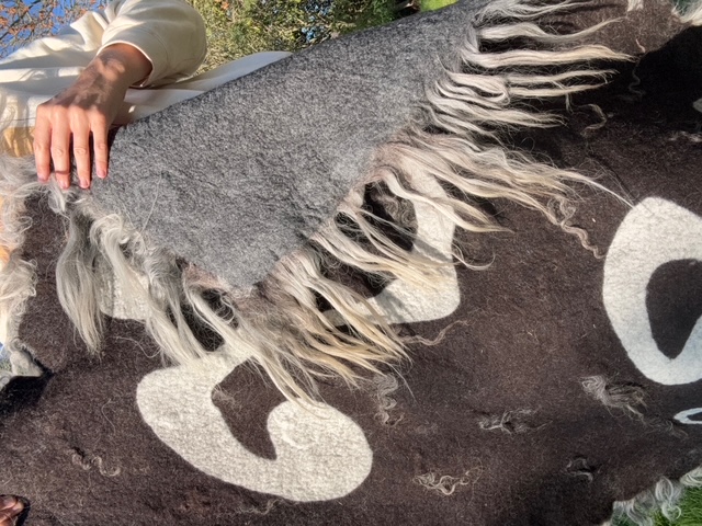 Triskele - Traditional Wool Felt Tapestry