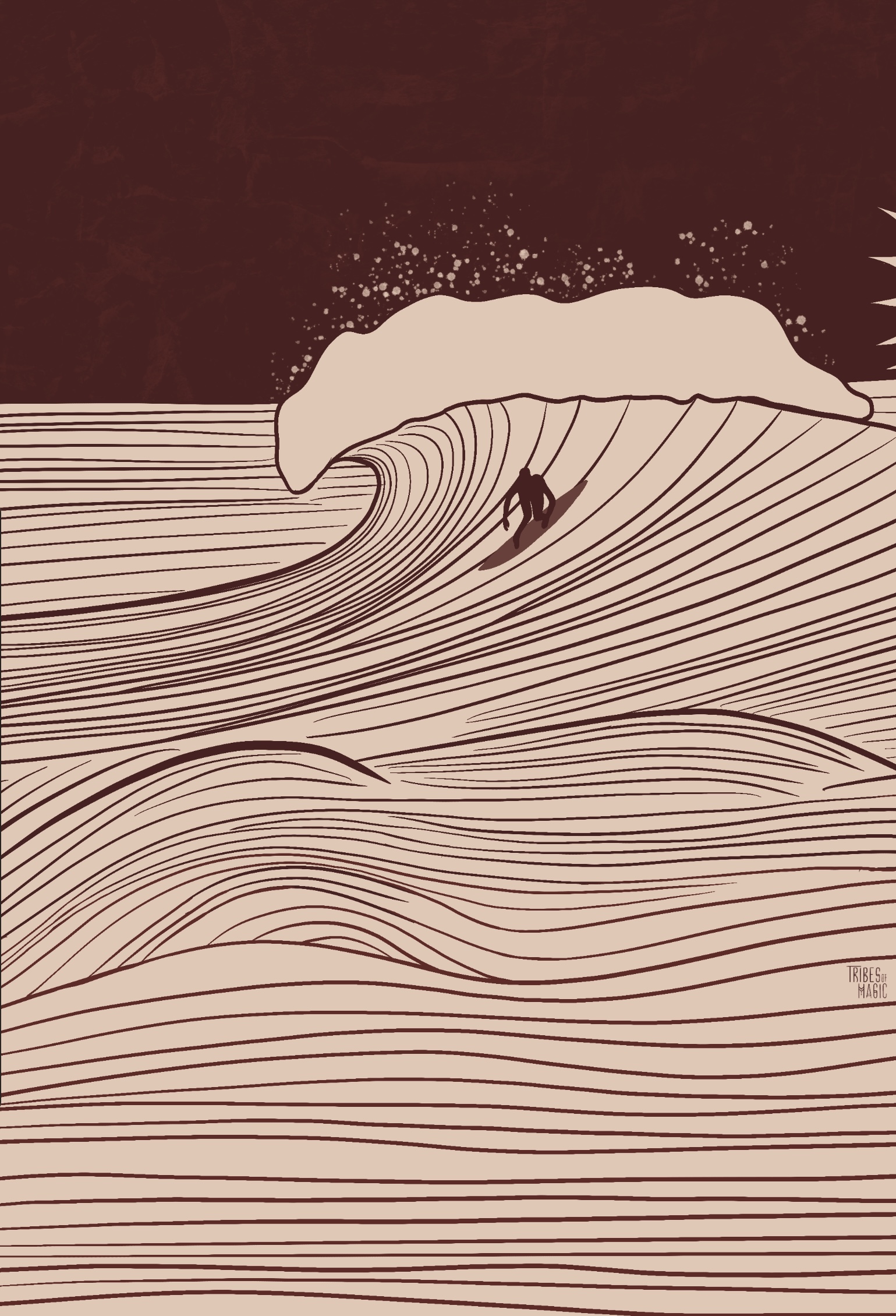Surf Art Print
